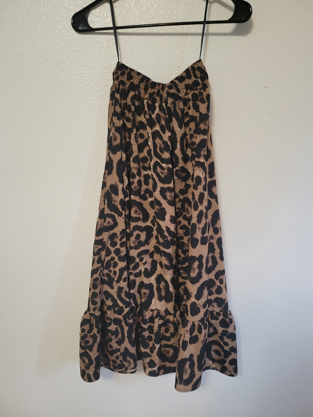 Leopard Print Maxi Skirt in Brown and Black